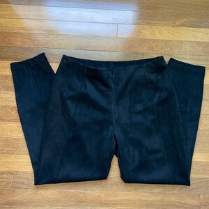 Tahari, Black Faux Suede Pants